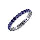4 - Audrey 3.00 mm Blue Sapphire U Prong Eternity Band 