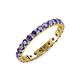 4 - Audrey 3.00 mm Iolite U Prong Eternity Band 