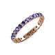 4 - Audrey 3.00 mm Iolite U Prong Eternity Band 