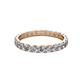 3 - Audrey 3.00 mm Diamond U Prong Eternity Band 