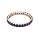 3 - Audrey 2.70 mm Blue Sapphire U Prong Eternity Band 