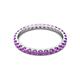 3 - Audrey 2.70 mm Amethyst U Prong Eternity Band 