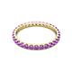 3 - Audrey 2.70 mm Amethyst U Prong Eternity Band 