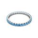 3 - Audrey 2.70 mm Blue Topaz U Prong Eternity Band 
