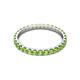 3 - Audrey 2.70 mm Peridot U Prong Eternity Band 