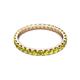 3 - Audrey 2.70 mm Yellow Diamond U Prong Eternity Band 