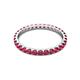 3 - Audrey 2.70 mm Ruby U Prong Eternity Band 