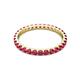 3 - Audrey 2.70 mm Ruby U Prong Eternity Band 
