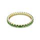 3 - Audrey 2.70 mm Green Garnet U Prong Eternity Band 