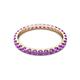 3 - Audrey 2.70 mm Amethyst U Prong Eternity Band 