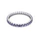 3 - Audrey 2.70 mm Iolite U Prong Eternity Band 