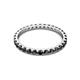 3 - Audrey 2.70 mm Black Diamond U Prong Eternity Band 