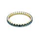 3 - Audrey 2.70 mm Blue Diamond U Prong Eternity Band 