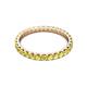 3 - Audrey 2.70 mm Yellow Sapphire U Prong Eternity Band 