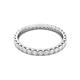 3 - Audrey 2.70 mm White Sapphire U Prong Eternity Band 