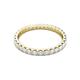 3 - Audrey 2.70 mm White Sapphire U Prong Eternity Band 