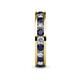 5 - Celina 3.00 mm Round Blue Sapphire and Diamond Eternity Band 