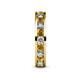 5 - Celina 3.00 mm Round Citrine and Diamond Eternity Band 