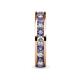5 - Celina 3.00 mm Round Iolite and Diamond Eternity Band 