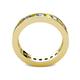 4 - Celina 3.00 mm Round Yellow Sapphire and Diamond Eternity Band 