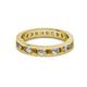 2 - Celina 2.70 mm Round Citrine and Diamond Eternity Band 