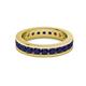 3 - Celina 3.00 mm Round Blue Sapphire Eternity Band 