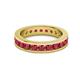3 - Celina 3.00 mm Round Ruby Eternity Band 