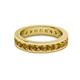 3 - Celina 3.00 mm Round Citrine Eternity Band 