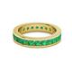 3 - Celina 3.00 mm Round Emerald Eternity Band 