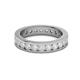 3 - Celina 3.00 mm Round White Sapphire Eternity Band 