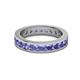 3 - Celina 3.00 mm Round Tanzanite Eternity Band 