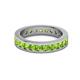 3 - Celina 3.00 mm Round Peridot Eternity Band 