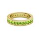 3 - Celina 3.00 mm Round Peridot Eternity Band 