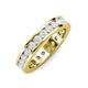 4 - Celina 3.00 mm Round White Sapphire Eternity Band 