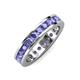 4 - Celina 3.00 mm Round Tanzanite Eternity Band 