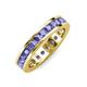 4 - Celina 3.00 mm Round Tanzanite Eternity Band 