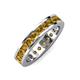 4 - Celina 3.00 mm Round Citrine Eternity Band 