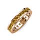 4 - Celina 3.00 mm Round Citrine Eternity Band 