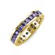 4 - Celina 3.00 mm Round Iolite Eternity Band 