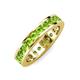 4 - Celina 3.00 mm Round Peridot Eternity Band 