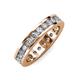 4 - Celina 3.00 mm Round Diamond Eternity Band 