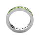 5 - Celina 3.00 mm Round Peridot Eternity Band 