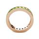 5 - Celina 3.00 mm Round Peridot Eternity Band 