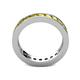 5 - Celina 3.00 mm Round Yellow Sapphire Eternity Band 