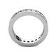5 - Celina 3.00 mm Round White Sapphire Eternity Band 