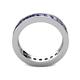 5 - Celina 3.00 mm Round Iolite Eternity Band 