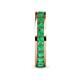 6 - Celina 3.00 mm Round Emerald Eternity Band 