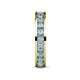 6 - Celina 3.00 mm Round Aquamarine Eternity Band 