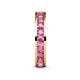 6 - Celina 3.00 mm Round Pink Sapphire Eternity Band 