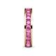 6 - Celina 3.00 mm Round Pink Sapphire Eternity Band 